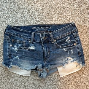 American Eagle Shortie Shorts - dark wash